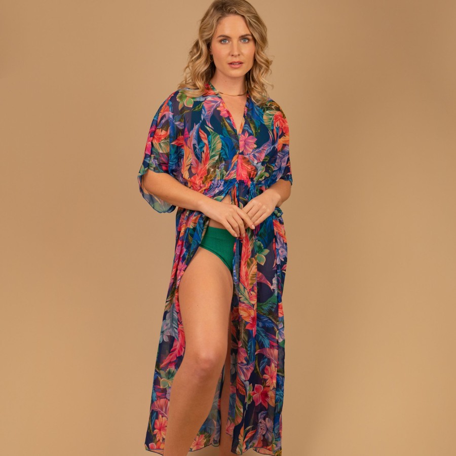 Women Moontide Accessories | Moontide Owhyee Chiffon Long Cover Up