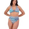 Women Moontide Bikinis | Tribal Geo Underwired Halter Ring Bikini Top