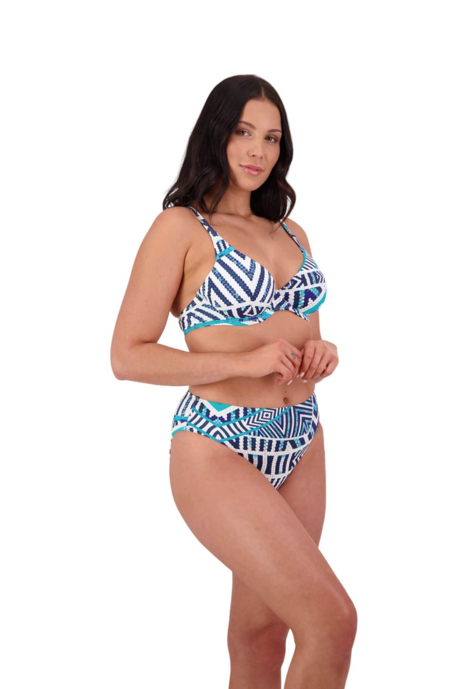 Women Moontide Bikinis | Tribal Geo Underwired Bikini Top