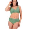 Women Moontide Bikinis | Contours High Ruched Front Pant In Khaki