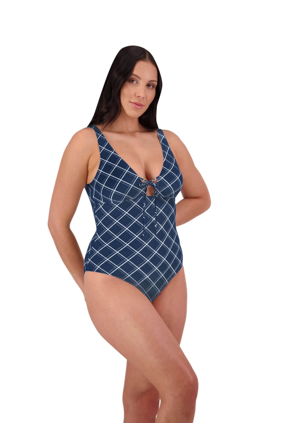 Women Moontide Swimsuits | Elise Plunge Swimsuit In Atlantic