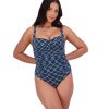 Women Moontide Swimsuits | Elise Fuller Cup Twist Swimsuit In Atlantic