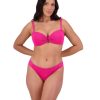 Women Moontide Bikinis | Retro Deco Underwired Bandeau Bikini Top In Hot Pink