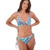 Women Moontide Bikinis | Tribal Geo Shoulder Straps Tri Bikini Top