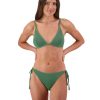 Women Moontide Bikinis | Retro Deco Slim Tie Pant In Seaweed