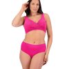 Women Moontide Bikinis | Retro Deco Underwired Wrap Bikini Top In Hot Pink