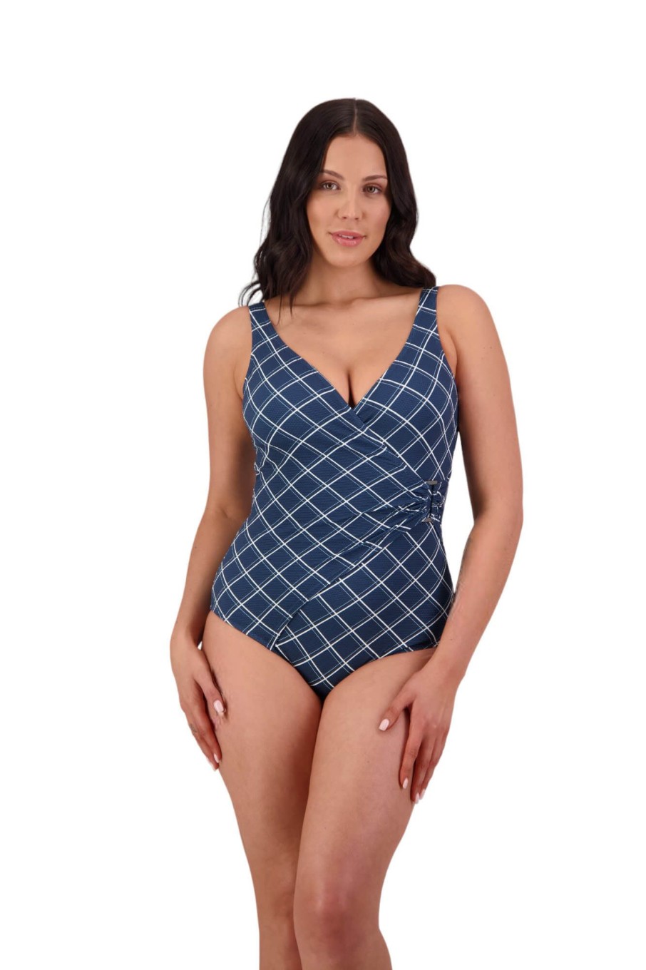 Women Moontide Swimsuits | Elise Side Trim Swimsuit In Atlantic