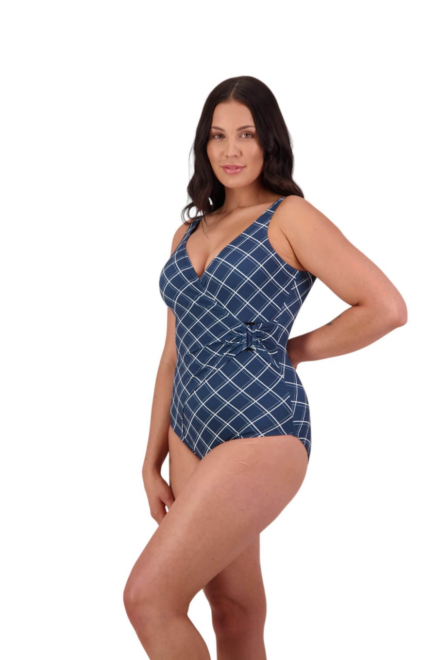 Women Moontide Swimsuits | Elise Side Trim Swimsuit In Atlantic