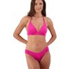 Women Moontide Bikinis | Retro Deco Booster Tri Bikini Top In Hot Pink